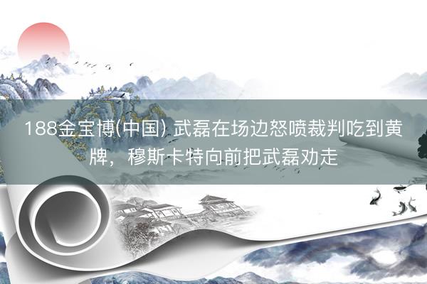 188金宝博(中国) 武磊在场边怒喷裁判吃到黄牌，穆斯卡特向前把武磊劝走