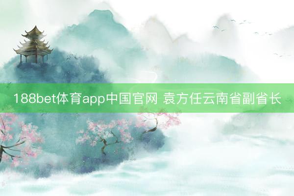 188bet体育app中国官网 袁方任云南省副省长