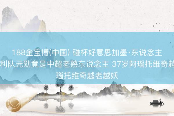 188金宝博(中国) 碰杯好意思加墨·东说念主物|奥地利队元勋竟是中超老熟东说念主 37岁阿瑙托维奇越老越妖
